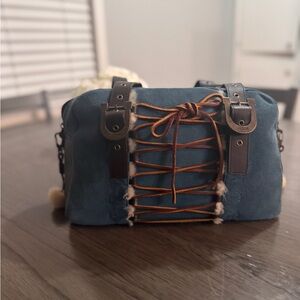 UGG blue suede bag. Never worn